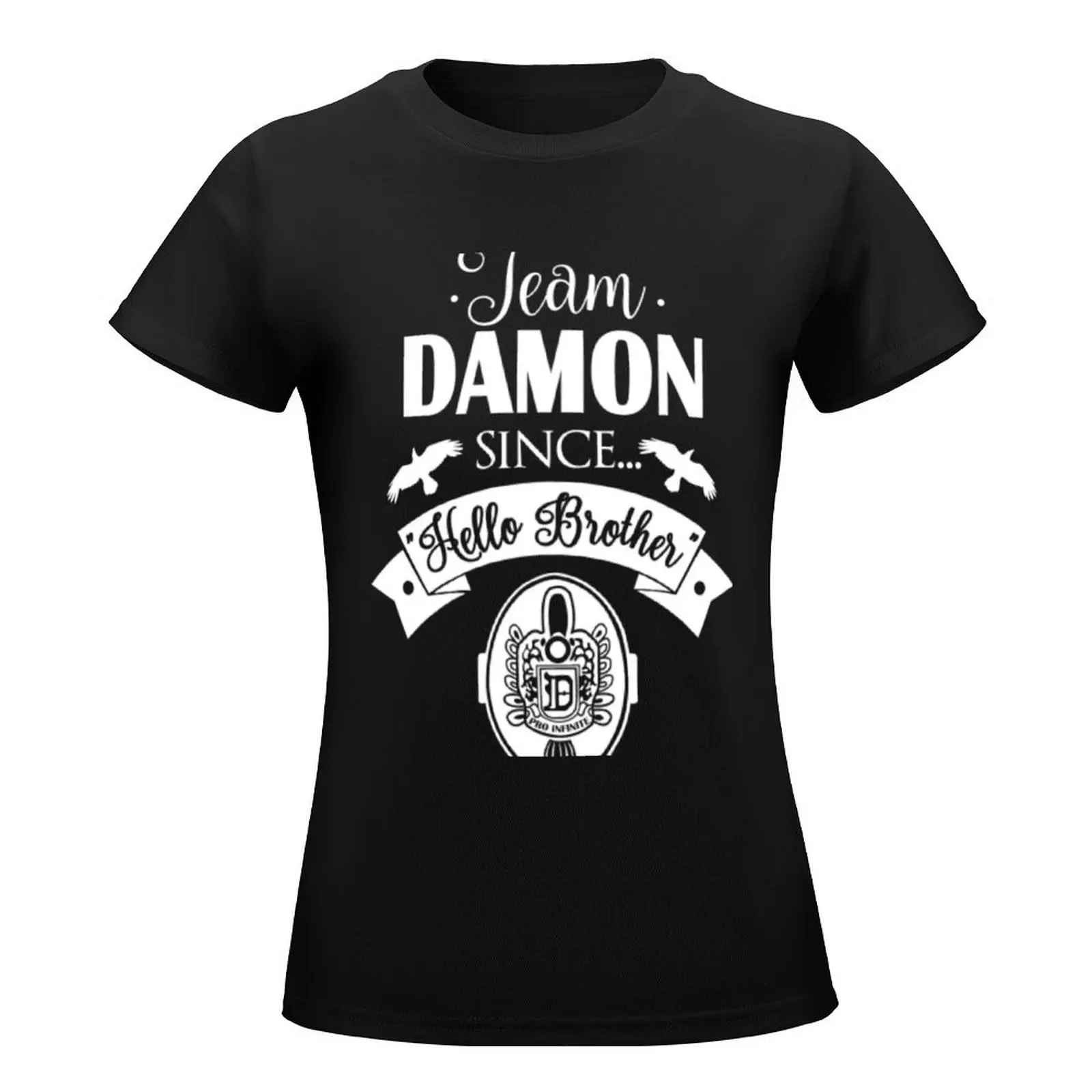 Team Damon Since Hello Brothers T-Shirt summer tops plus size tops Women clothing