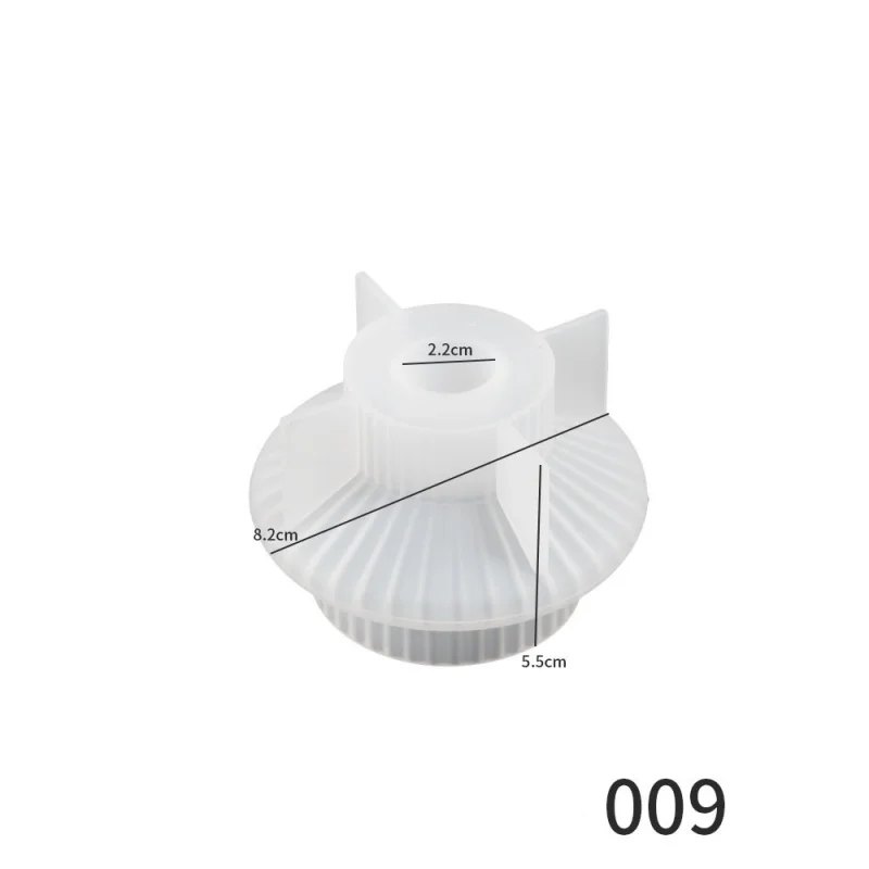Molde geométrico da vela do silicone, resina epóxi, lanterna listrada, gesso DIY, decoração Home fina, armazenamento