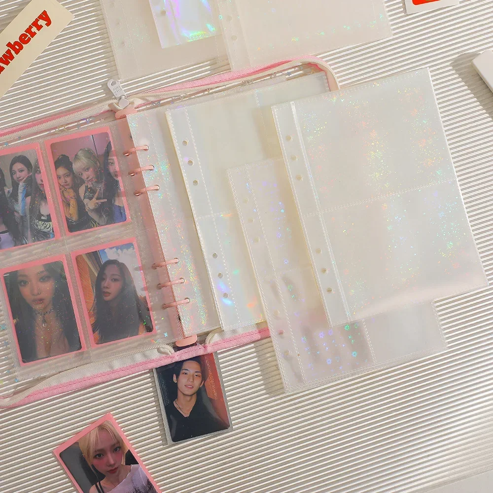 Kpop Fotokarten-Sammelalbum Hochauflösendes Transparentes Fotoalbum Idol-Karten-Sammelmappe Innenseiten-Sammelalbum