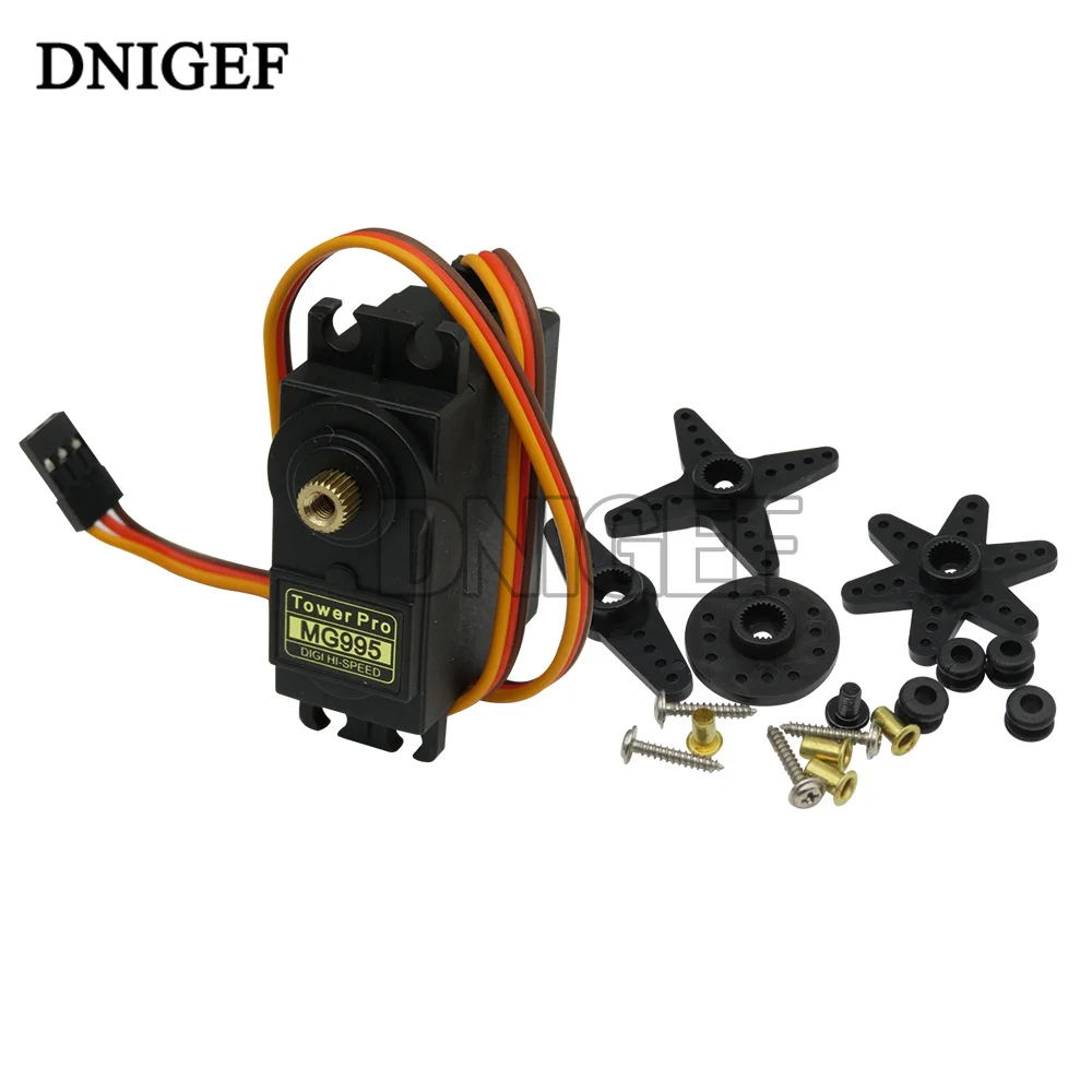 DNIGEF 1 PCS MG945 MG946 MG995 MG996R MG90S Servos Digital Servo Motor for Car RC Helicopter Boat Robot Toys Kit