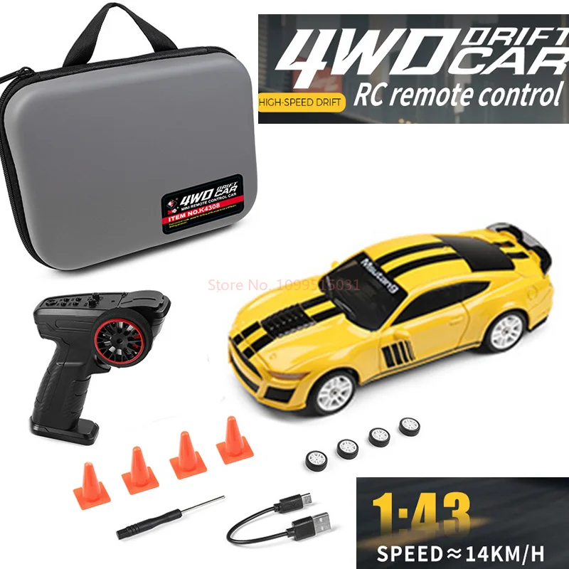 

WLtoys K4308 1:43 RC Car, 4WD Electric Remote Control Racing Drift Car 2.4G High Speed Mini Vehicle Toys For Kids Adults Gifts