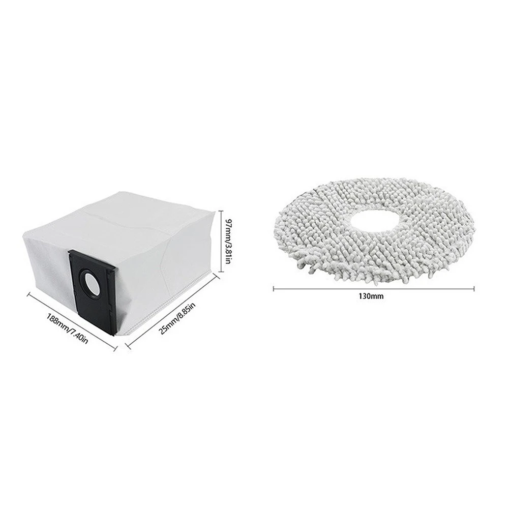 Mop Cloths & Dust Bags For Midea For V16 Pro/Mini And For Eureka J15 Max Ultra Robot Vacuum Cleaner Accessories