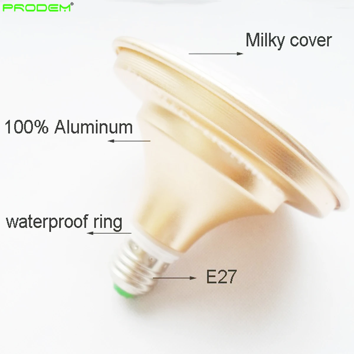 Luz LED UFO de aluminio, lámpara PAR de alto brillo, E27, 3000K, 6500K, 2 años de garantía, 18W, 24W, 36W, 50W, nuevo