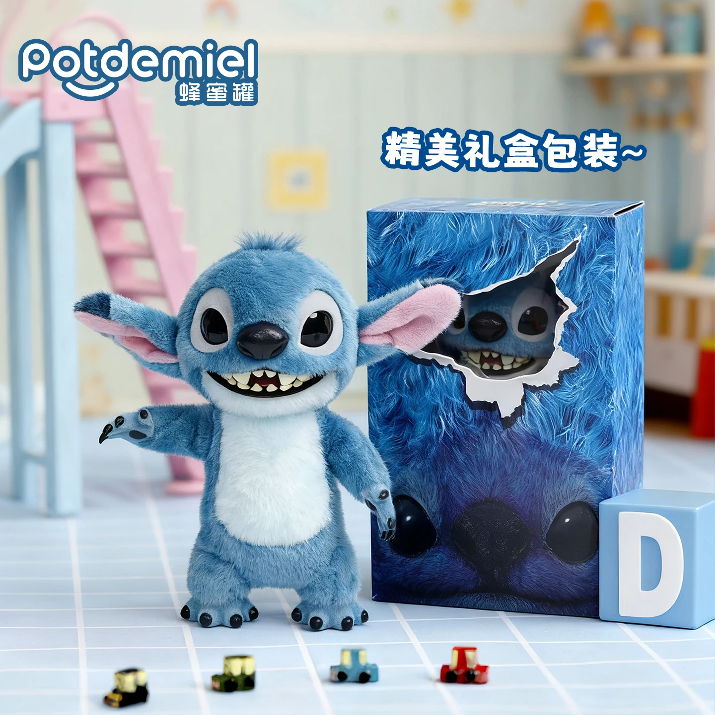 

Cute Stitch Vinyl Action Figure Doll - Ins Style Poseable Model for Home Display, Best Seller Trendy Collectible Gift for Her