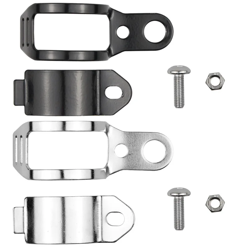 2pc Universal Motorcycle Turn Signal Light Holder Metal Relocation Fork Clamps Mount Lamp Mount Bracket For Motorbike Front Fork