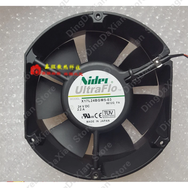 d 1PCS For Nidec X17L24BGM5-03 | DC24V 2.2A Axial Cooling Fan 172×150×51mm 17CM