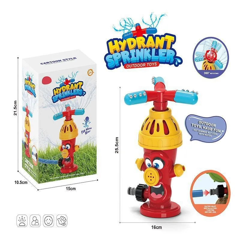 Water Spray Toy Cactus Sprinkler Outdoor Backyard Garden Water Toys Summer Yard Cartoon Splash Sprinkler Baby Bath Toy for Kids