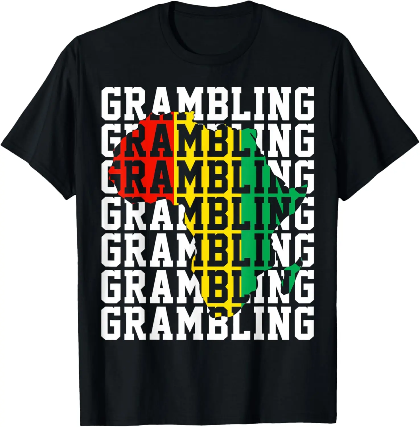 Grambling HBCU with Africa Historical Black College Alumni T-Shirt