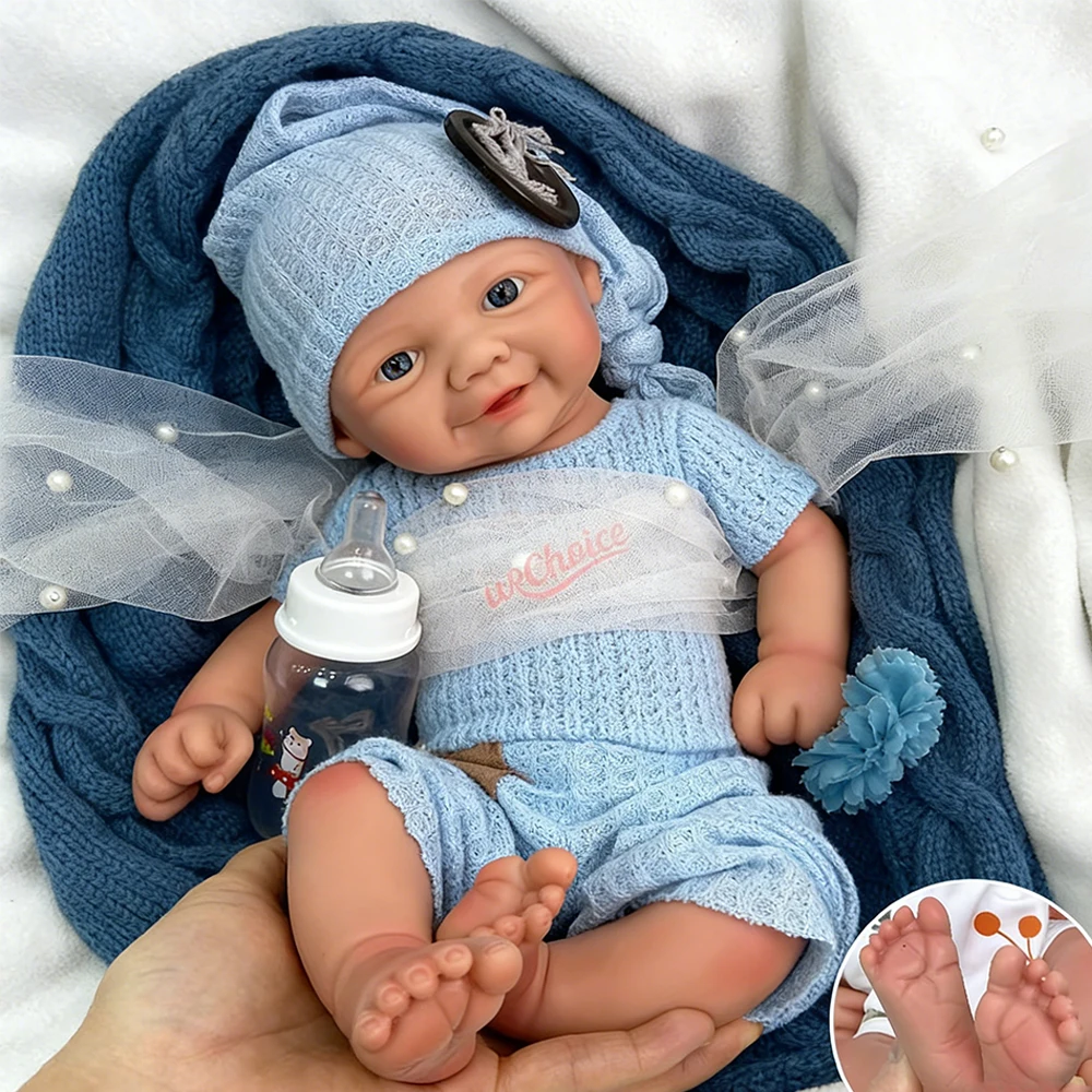 

Реалистичные особенности для мальчиков и девочек, 43 см, гибкая силиконовая кукла реборн, реалистичная 3D-кожа, легко чистится, Испания, ребенок для фотографии