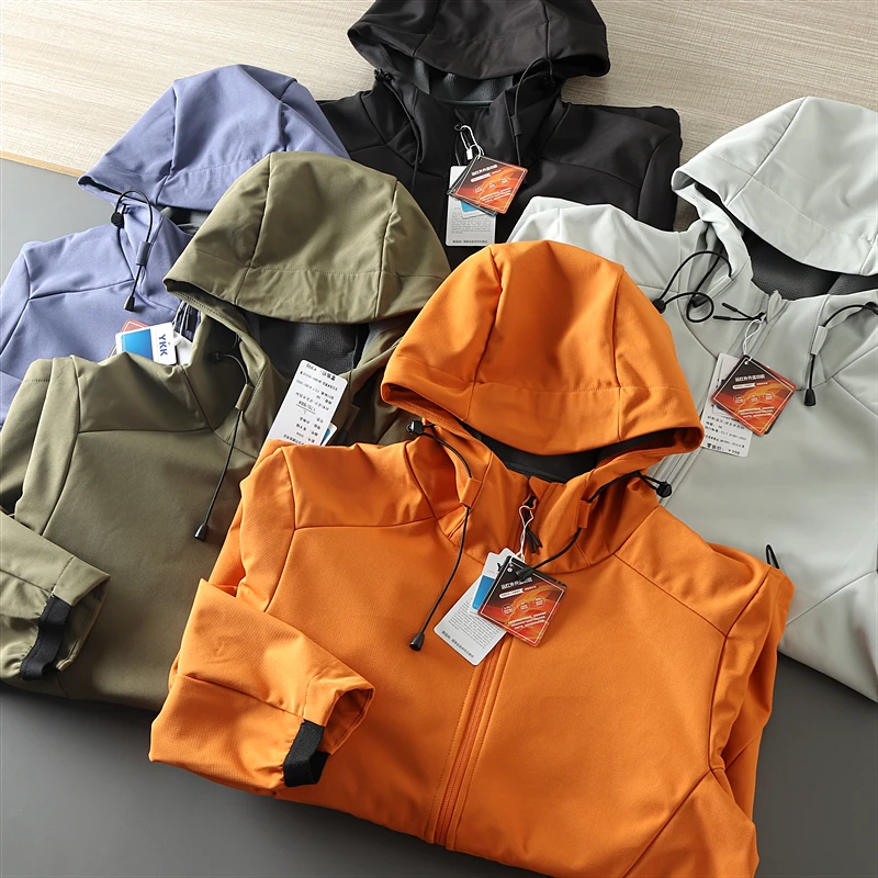 Couple's Outdoor Softshell Jacket Casual Fleece Lined Windproof Waterproof Hooded Fashion Urban Style Autumn Winter Coat