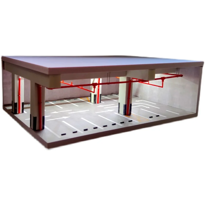 

1/64 Underground Parking Lot Model Basement Scene Alloy Car Storage Placement Photo Box