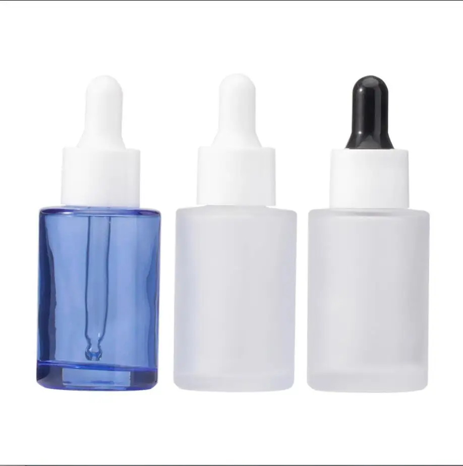 30ml clear frosted glass dropper bottle lotion emulsion essential oil serum liquid toner toilet water skin care cosmetic packing