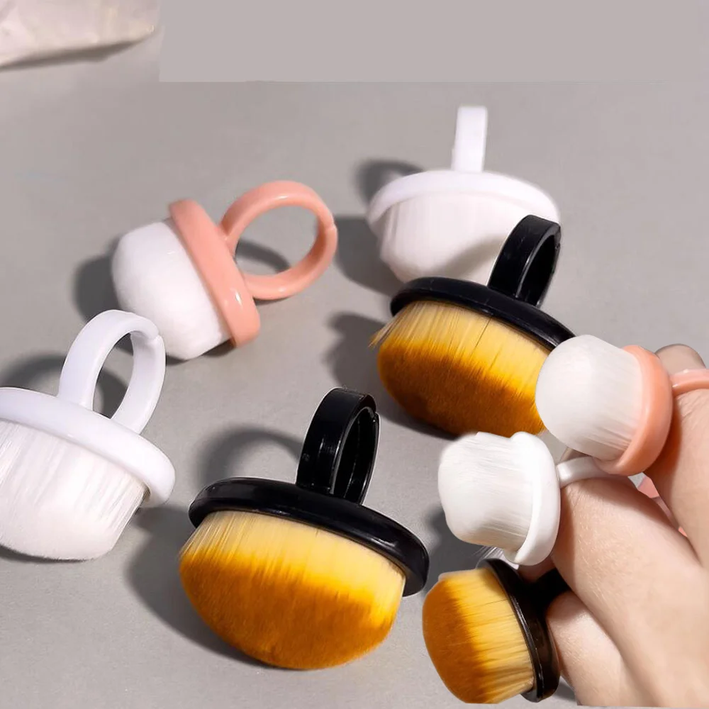 1 قطعة مسمار الفن فرشاة تنظيف الغبار إزالة هلام البولندية الغبار مسحوق البلاستيك البنصر فرش نظيفة ل ماكياج مانيكير التبعي