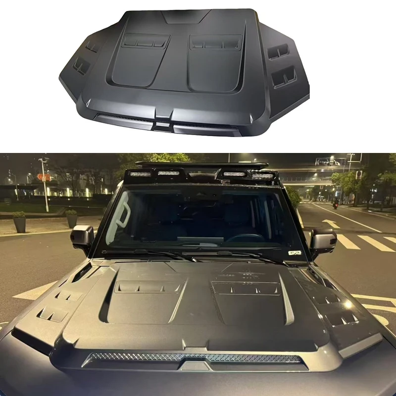 Car Large Engine Hood Hood Cover Fit for JETOUR Traveler T2 Modified Personalized Hood Decorative Cover Car Exterior Accessories