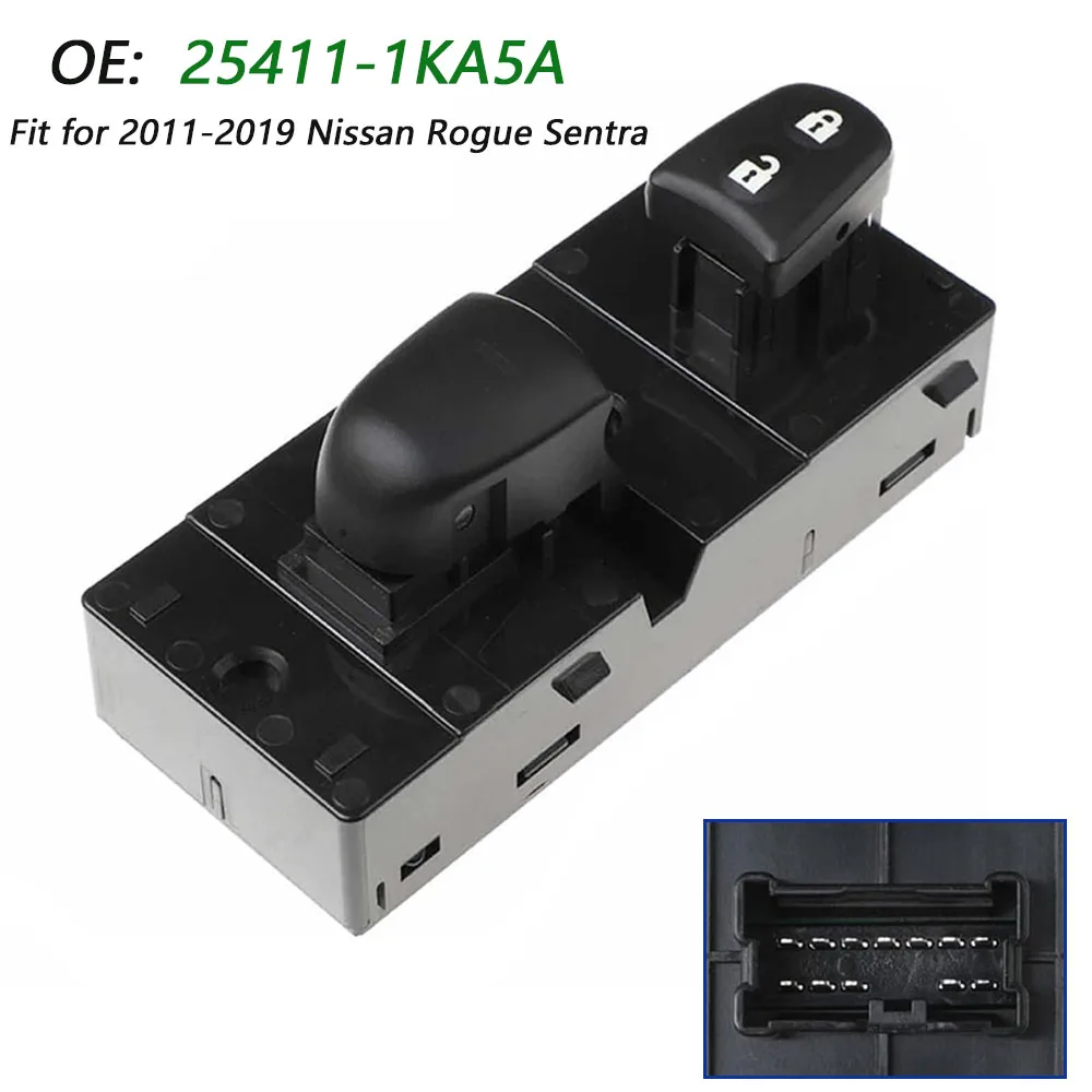 

For Nissan Rogue Sentra 2011-2016 2017 2018 2019 Front Right Door Power Window Switch Car Accessorie 25411-1KA5A 254111KA5A