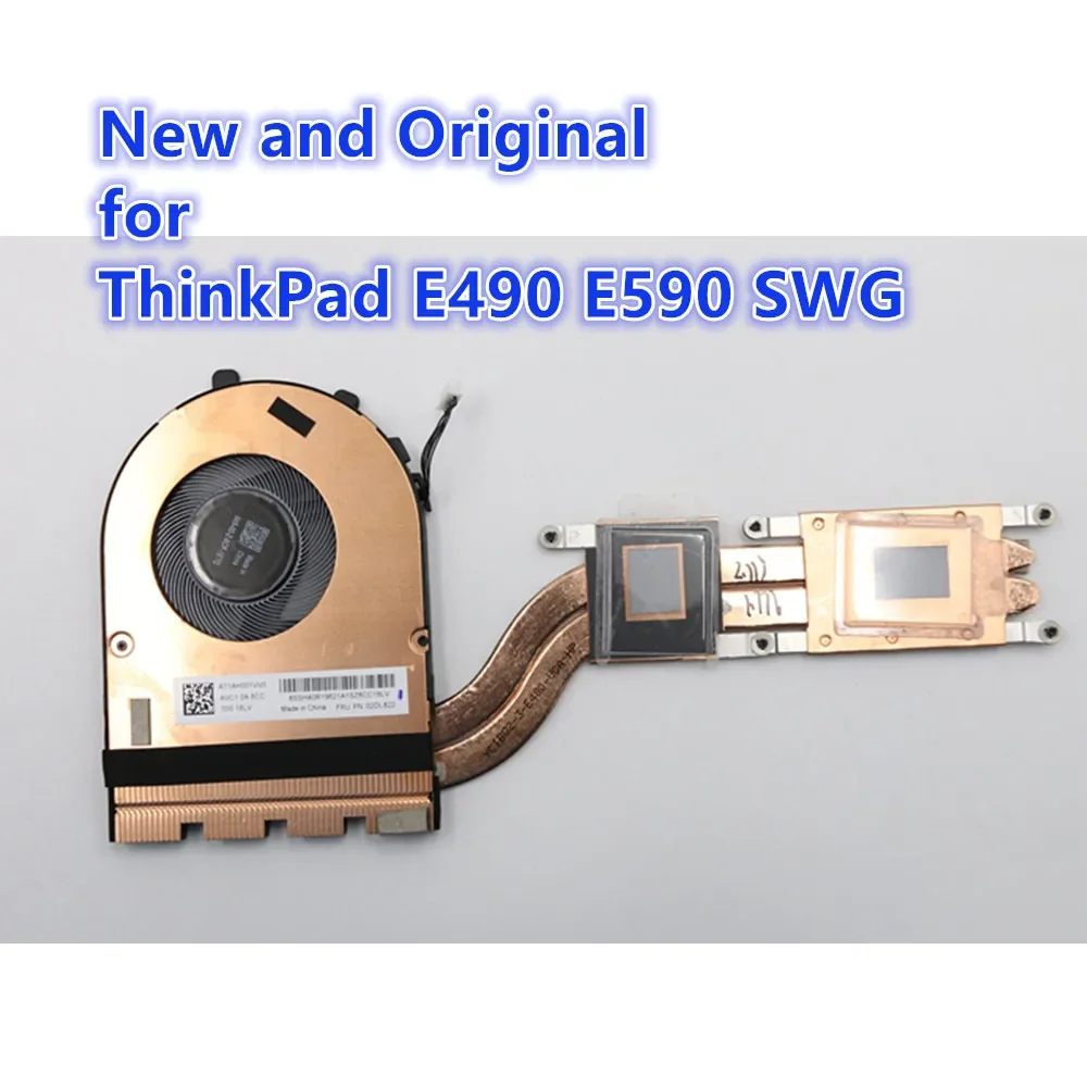 New Original for Lenovo ThinkPad E490 E590 Laptop SWG Discrete Graphics Heatsink CPU Thermal Cooler Cooling Fan 02DL822 02DL823