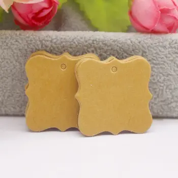 各種紙質禮品吊牌,每批100個,白色牛皮紙禮品包裝標籤,手工價格標籤 6 最佳銷售 手工包裝 - №6