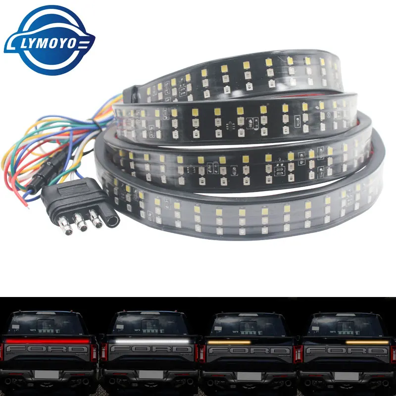 

1,2/1,5 м автомобильный пикап, гибкий светодиодный стоп-сигнал, поворот, сигнальная лампа, полоса, задний задний ходовой фонарь, задний фонарь, задний фонарь