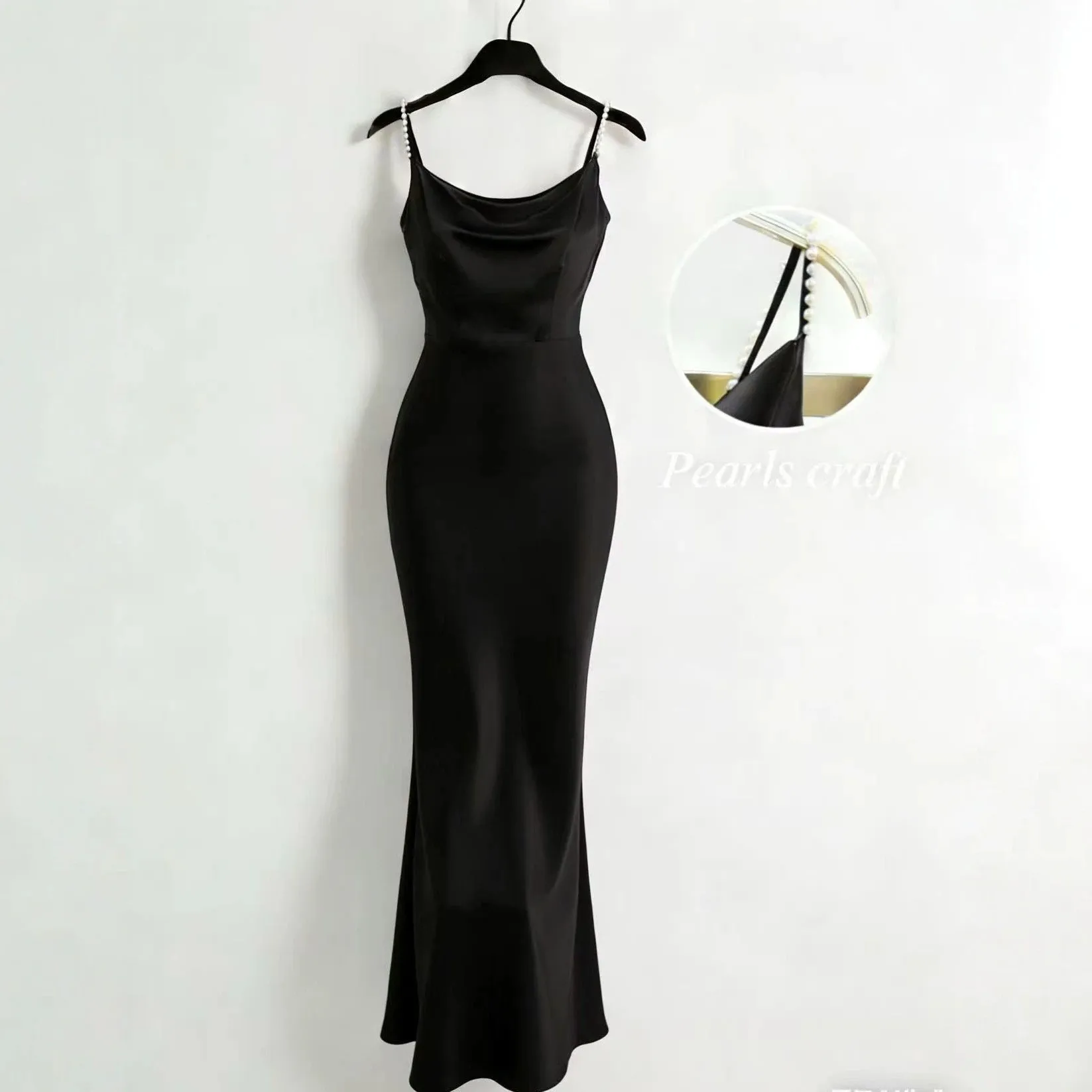Slim Fit High Waist Gown Elegant with Wrinkle Finish Maxi Length Spliced Design Sleeveless Bodycon Skirt Dress Summer for Women
