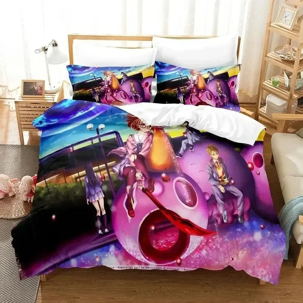 

New Beyond the Boundary Bedding Set Printed Bed Set With Pillowcase Bed Duvet Cover Soft Queen King Size Bedclothes Home
