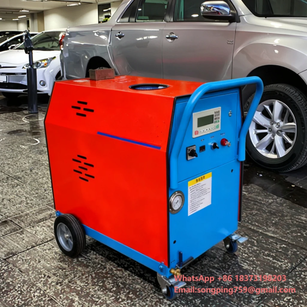 New High Pressure Steam Cleaner Mobile Car Wash  Heated Outdoor Use Dual  Operation Heavy Grease Kitchen Oil Stain
