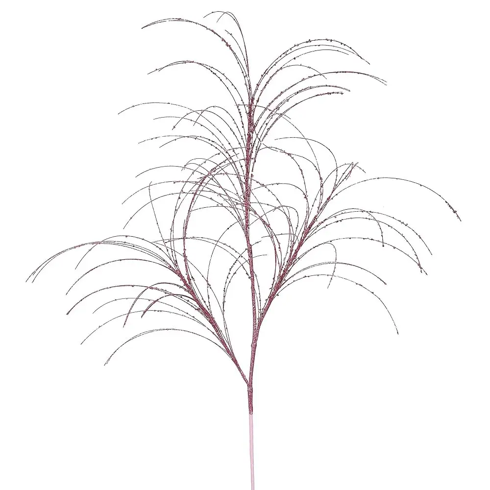 

34"" Mauve Glitter Grass Spray. Ludes 6 Sprays Per Pack..