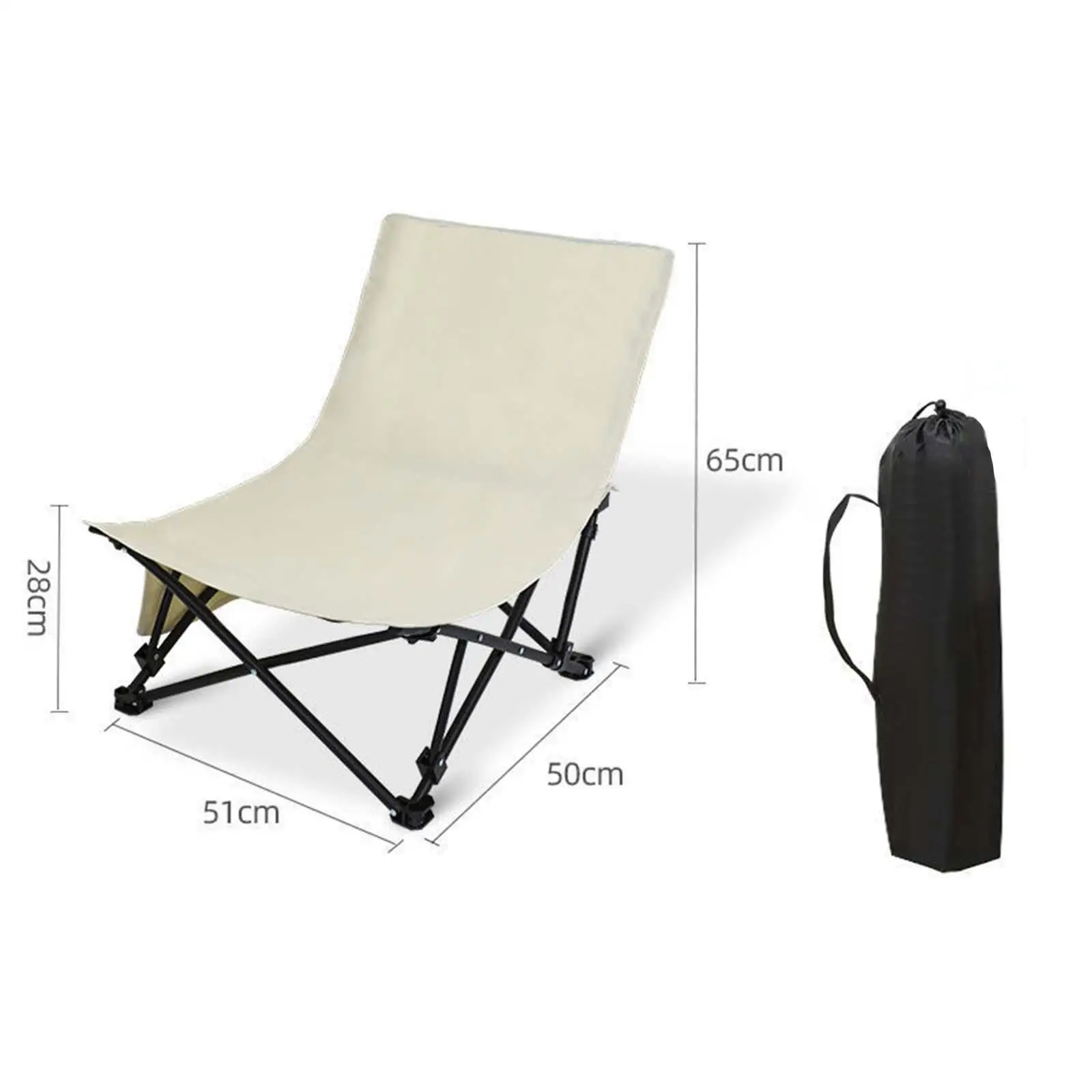 Camping Chair Portable Lounger Lightweight Heavy Duty Folding Chair Lounge Chair Beach Chair for Park Hiking Travel Patio Garden