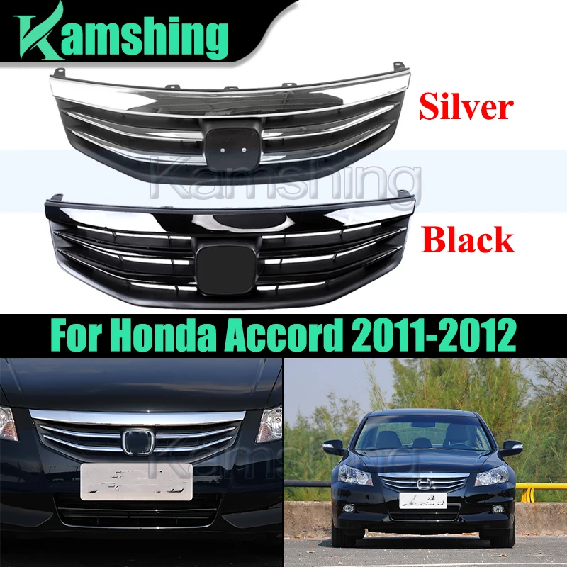

Car Front Bumper Grill Mask Radiator Grille For Honda Accord 2011-2012 Racing Grills