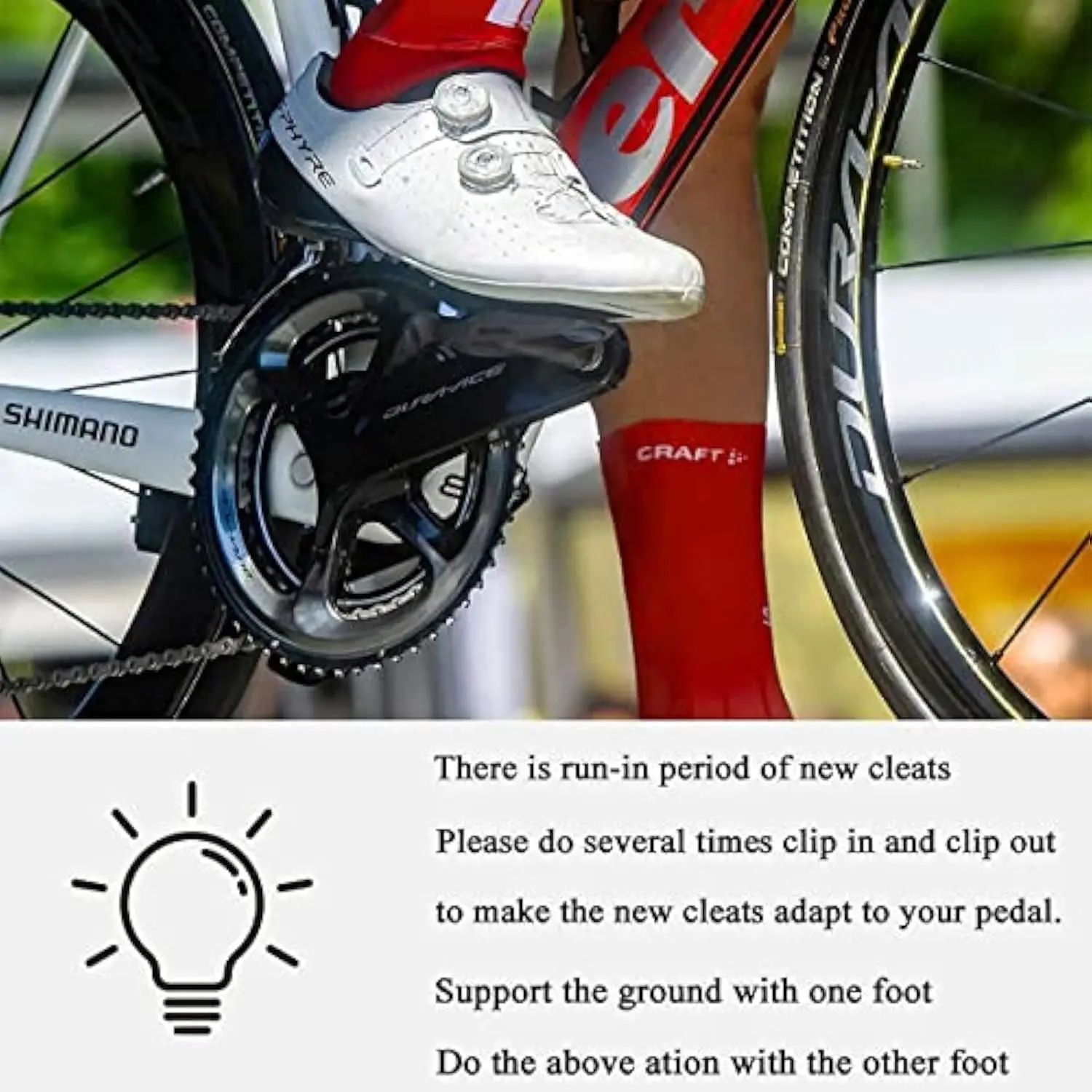 Road Bike Cleats for Shimano SPD-SL Locking Cycling Pedals Cleat for Shimano SH10 SH11 SH12 System Shoes view 2