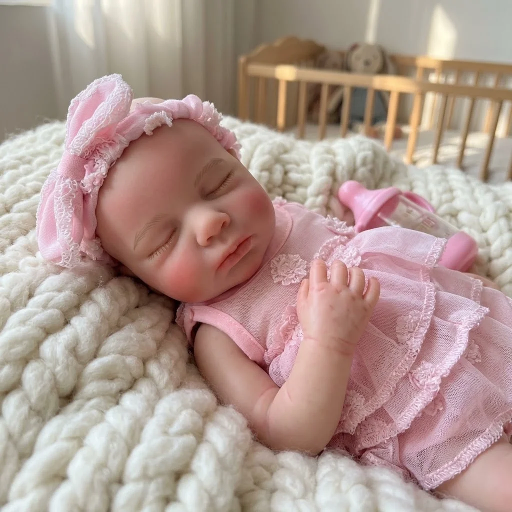 Reborn Baby Doll Silicone Realistic - Muñeca Reborn de Silicona Sólida de
