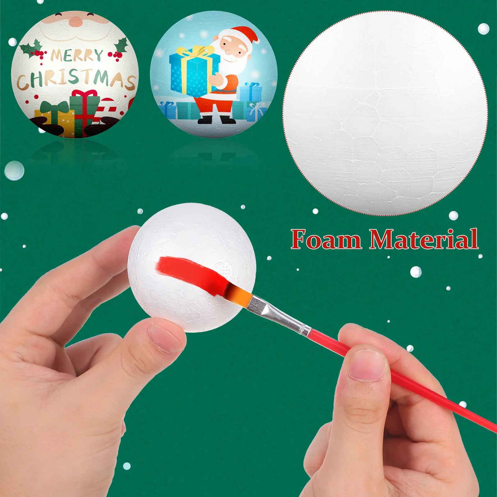 24 pezzi di decorazioni per palline di Natale, palline artigianali rotonde infrangibili, decorazioni per feste di nozze, ornamenti appesi per interni ed esterni