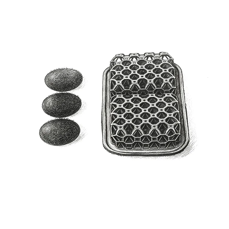 

New Tactical Vests And Backpack Shoulder Straps Breathable Pressure Relief Pad Honeycomb Shock Absorption Non-Slip Pad