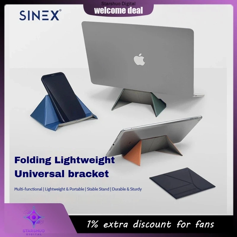 

SINEX Compatible with Laptop and iPad Multi-Functional Universal Stand Lightweight Laptop Riser Foldable Portable Laptop Stand