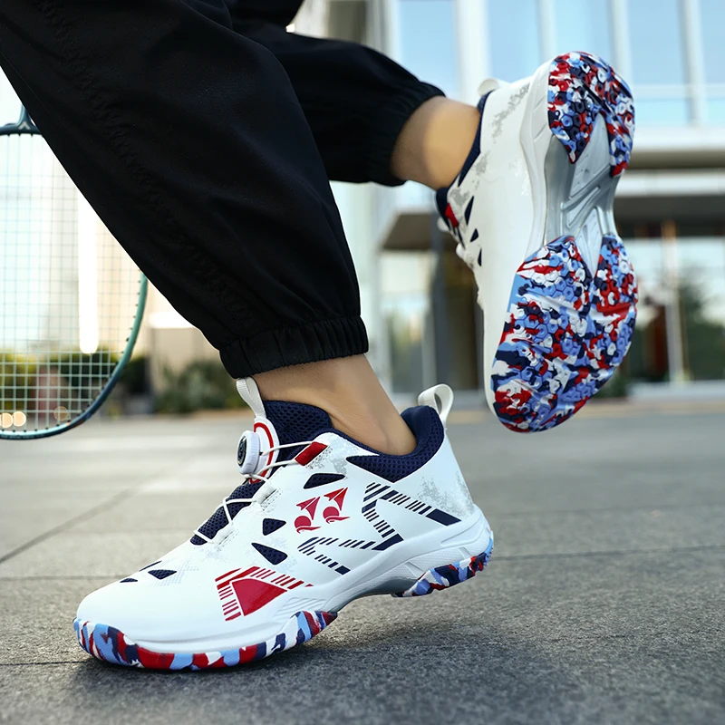 Sepatu Badminton Anak Laki-laki Perempuan Sepatu Badminton Voli Sepatu Olahraga Latihan untuk Pelajar Pria Wanita Sepatu Tenis Jaring