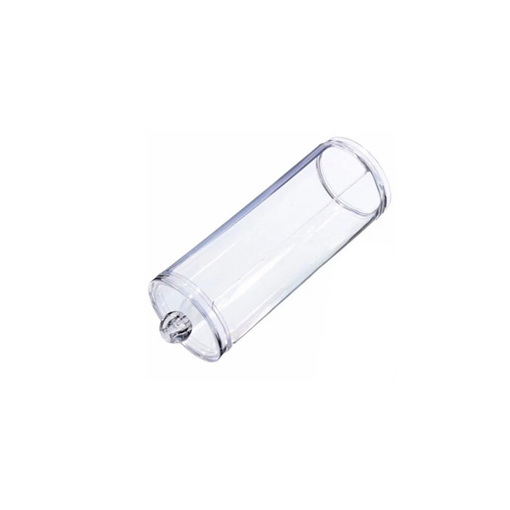 

Round Transparent Makeup Organizer with Lid Storage Container for Cotton Pads Swabs Balls Toothpicks Dispenser Holder