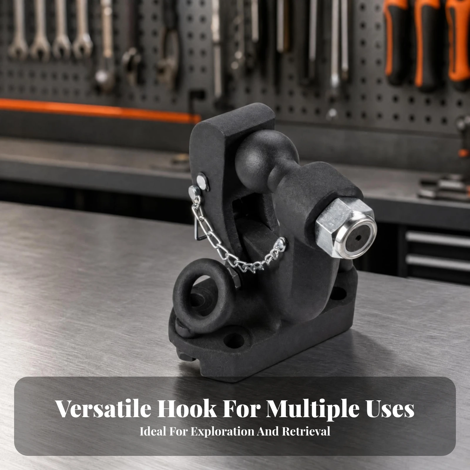 Tow Hitch Ball Mount Compact Tow Ball Mount Vehicle Towing Accessory Heavy Duty Powder Coated