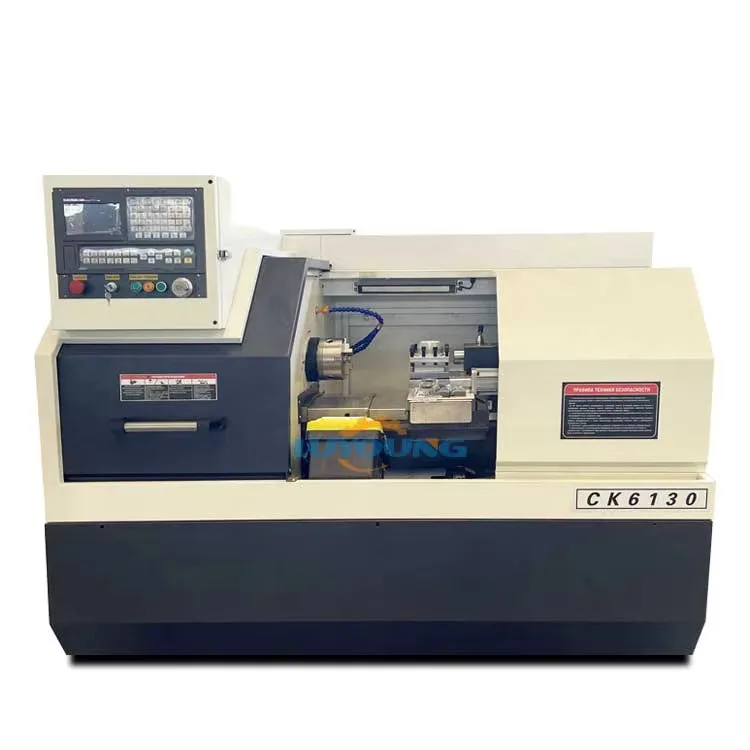 China Venta caliente Ck6130 Ck6132 Ck6432 Torno de metal precio pequeño torno Cnc con alimentador de barra