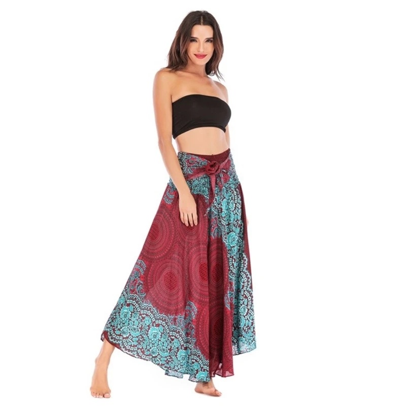 Flowy Maxi Skirt Lightweight and Breathable Holiday Skirt Perfect for Beach Parties and Casual Wear