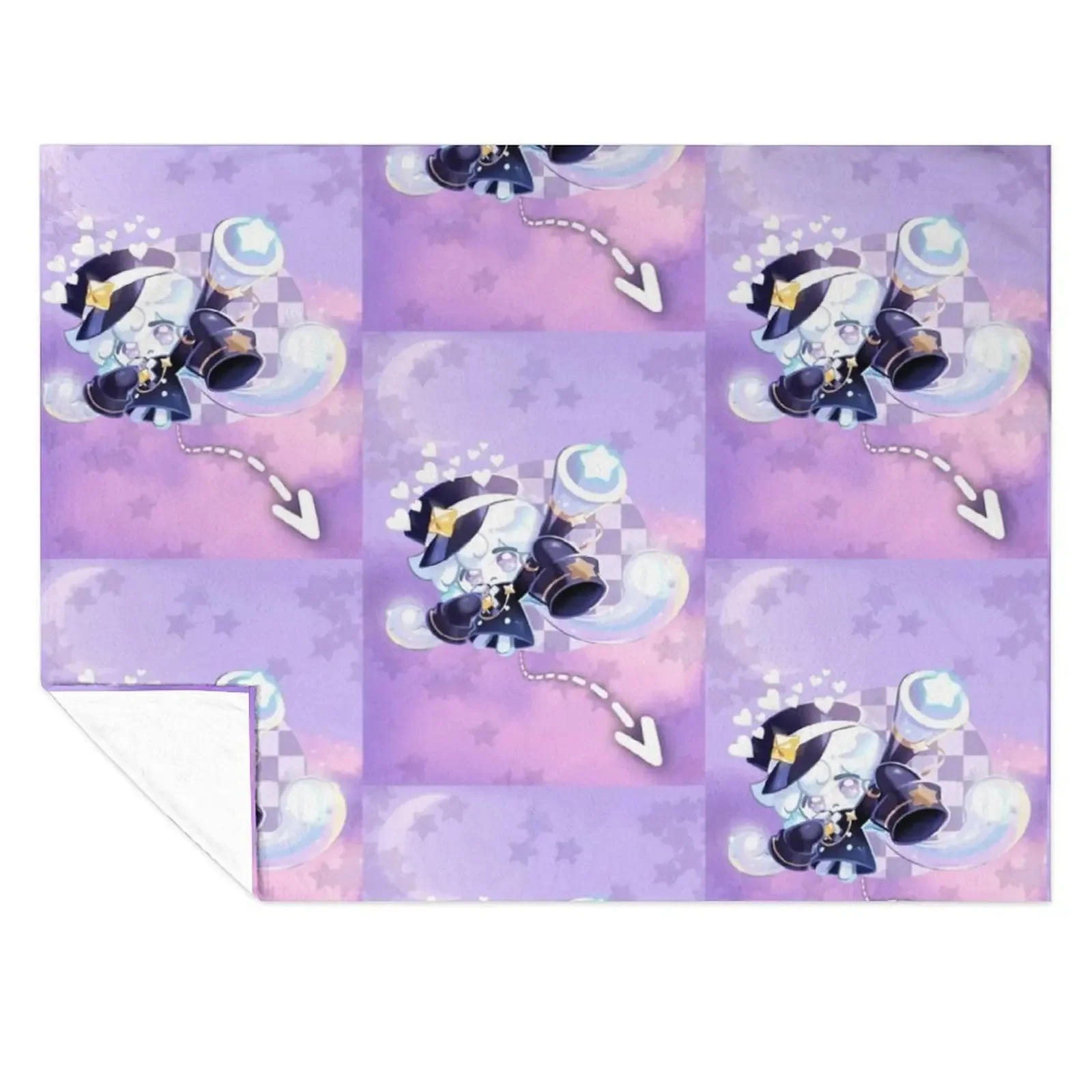 

Milky Way Cookie Throw Blanket Furrys Thermals For Travel Cute manga Blankets