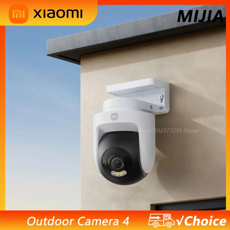 

НОВАЯ умная уличная камера Xiaomi 4, 8 мегапикселей, качество изображения 4K, обнаружение людей с искусственным интеллектом, 360° ° PTZ Полноцветное ночное видение IP66