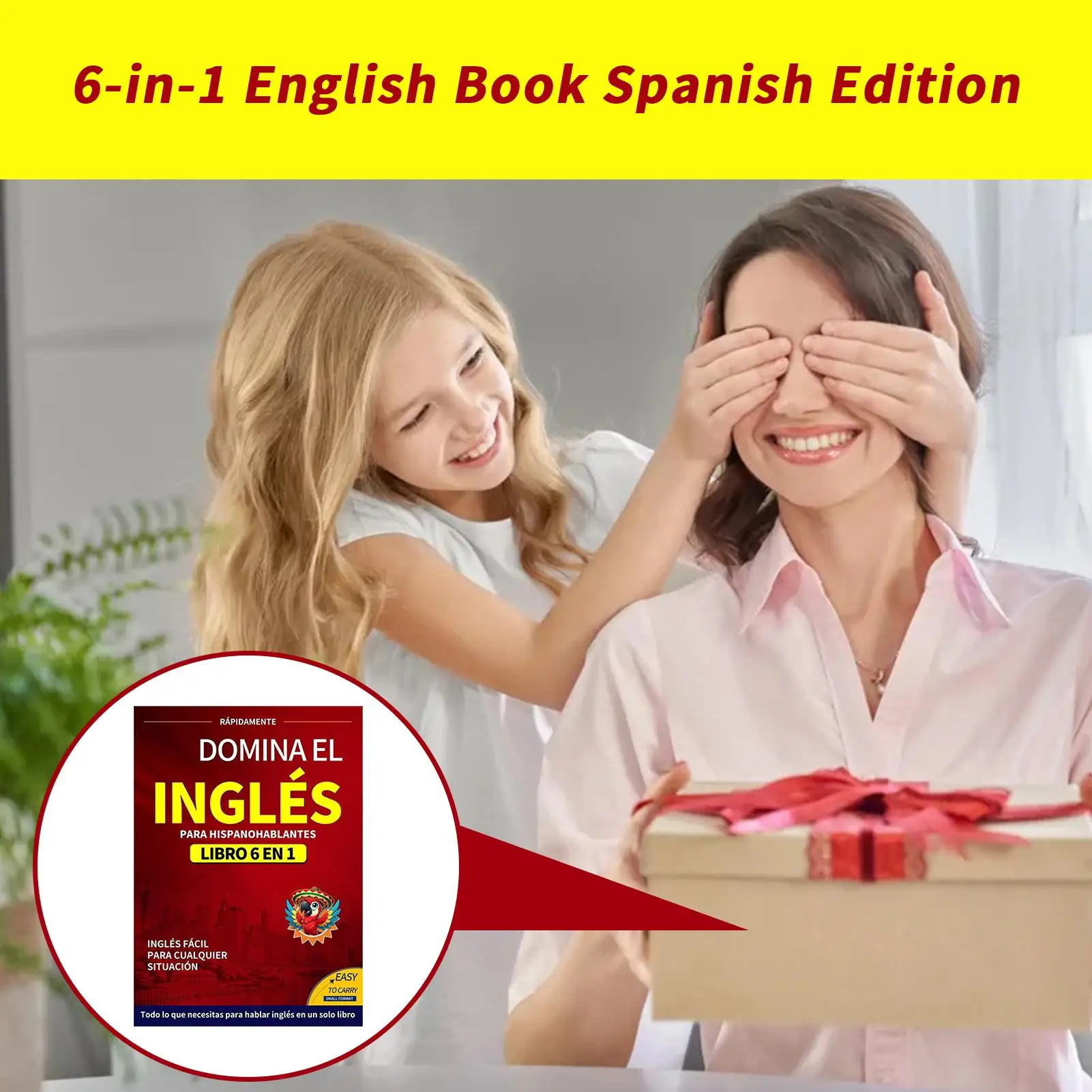 الكتب الإنجليزية للبالغين 6 في 1 الطبعة الإسبانية المصنف الإنجليزي سهل اللغة تعلم القاموس لوازم الدراسة للقراءة