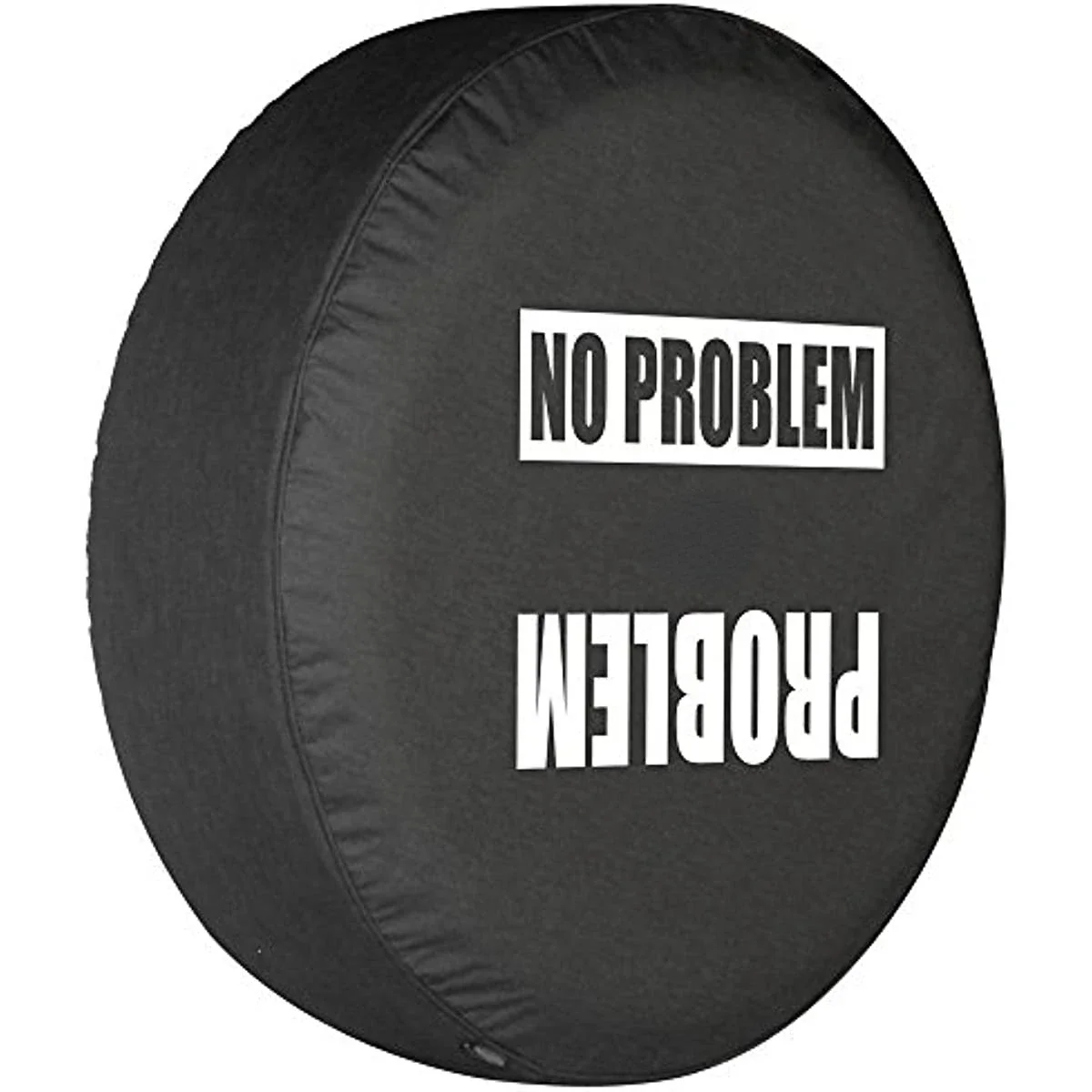 Boomerang Problem No Problem  Soft JL Tire Cover for Jeep Wrangler JL with Back up Camera Sport Sahara 14 15 16 17 Inch