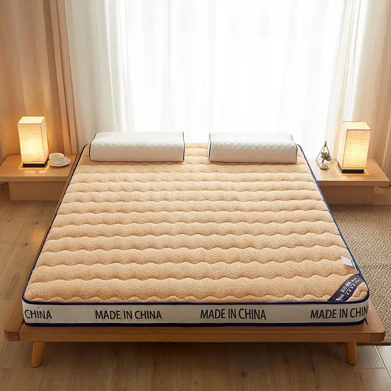 

Thickened home tatami mat mattress warm lamb fleece foldable rental room special sleeping pad dormitory students