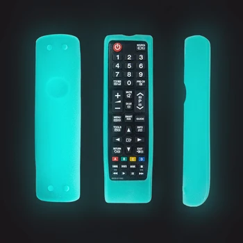 Silicone Remote Case pour Samsung TV BN59-01199F AA59-00666A 00816A 00813A 00611A 074l'autorisation Coques Skin-Friendly Dust-Verde