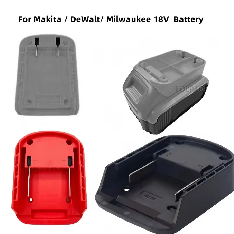

NEW DIY Adapter Converter Base Charging Head Shell For Makita For DeWalt For Milwaukee 18V Lithium Battery Plastic DIY Connector