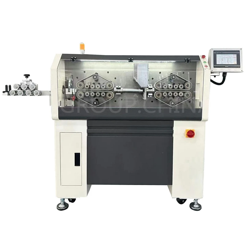 Automatic Touch Screen Crawler-type 20 24 Wheels Professional Electric Peeling Wire Stripping Cutting Machine