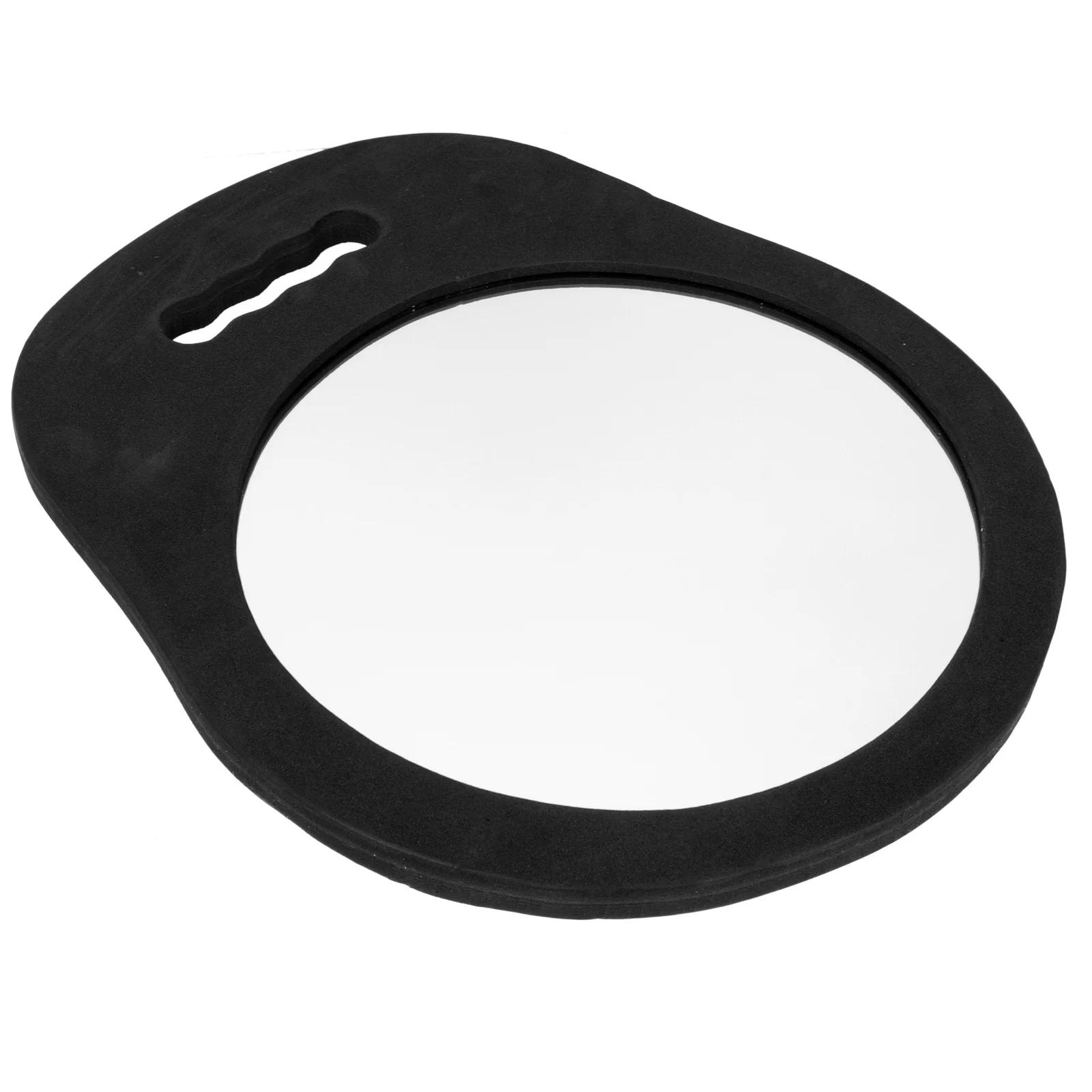 مرآة رغوية مستديرة بتصميم محمول لتصفيف الشعر في صالونات التجميل، تطبيق المكياج أثناء السفر للاستخدام في الهواء الطلق، انعكاس واضح
