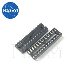 10pcs/lot IC socket integrated block in-line DIP single-chip microcomputer chip flat foot base sub 28P narrow