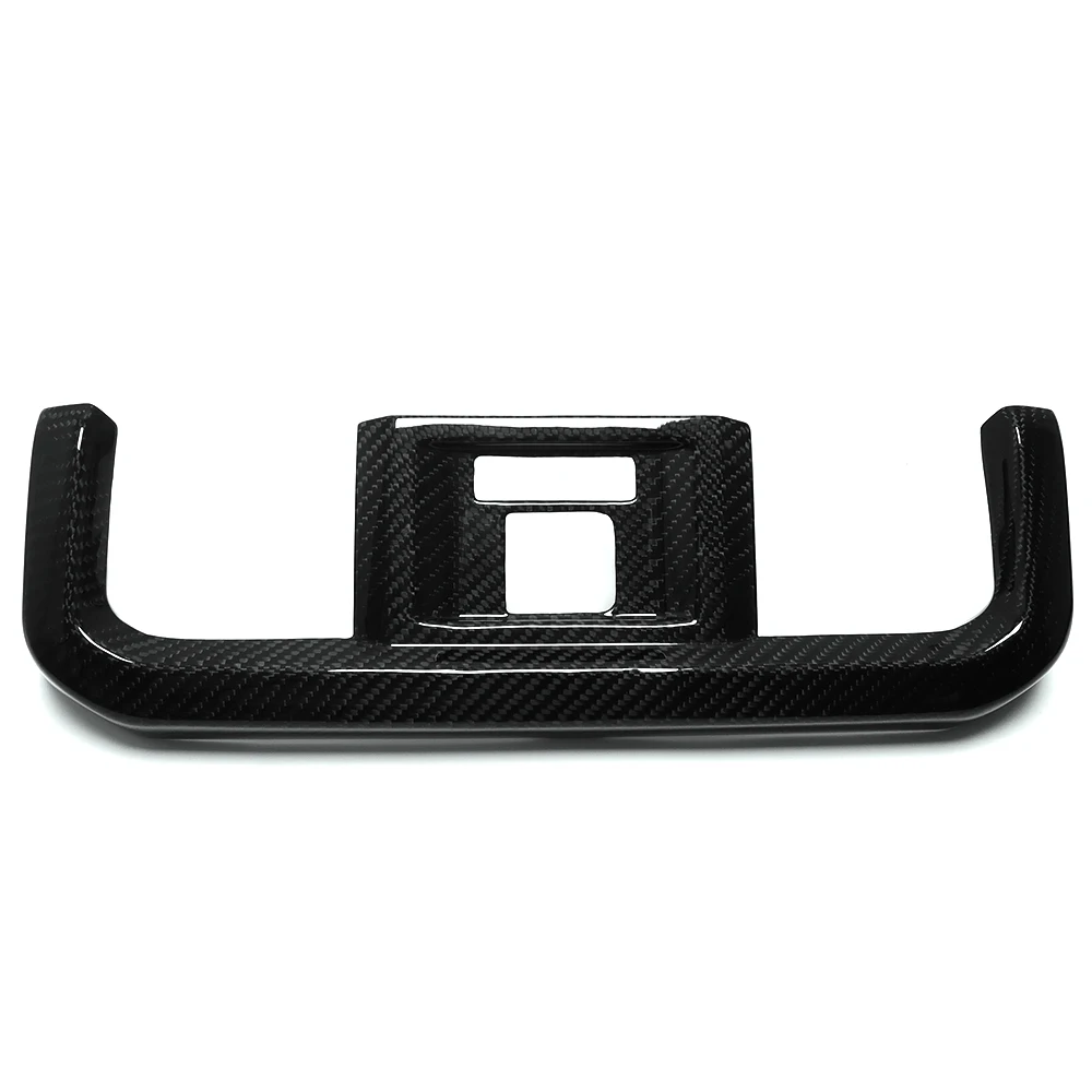 For Ford F-150 F150 F250 F350 Raptor Lariat Limited XLT 2021+ Rear Air Condition Vent Outlet Interior Cover Real Carbon Fiber