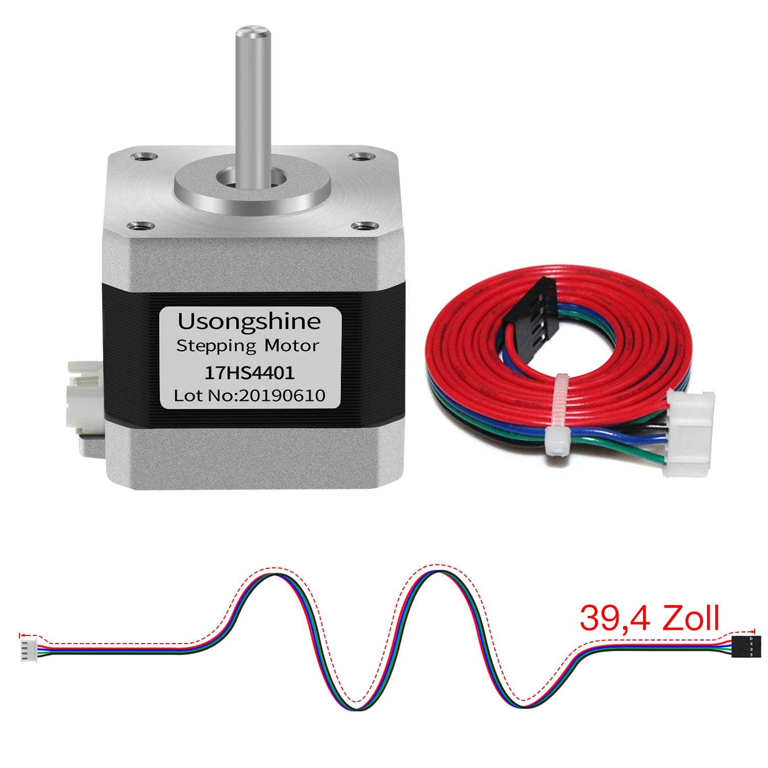 Imagem -05 - Stepper Motor para Gravador a Laser Cnc Peças de Impressora 3d 17hs4401 17hs3401 17hs4023 17hs6001 17hs8401 42bygh Nema17